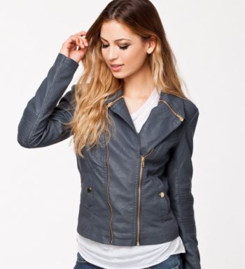 Navy Moto Jacket